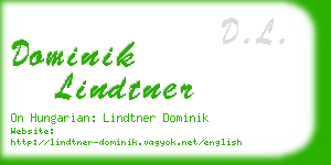 dominik lindtner business card